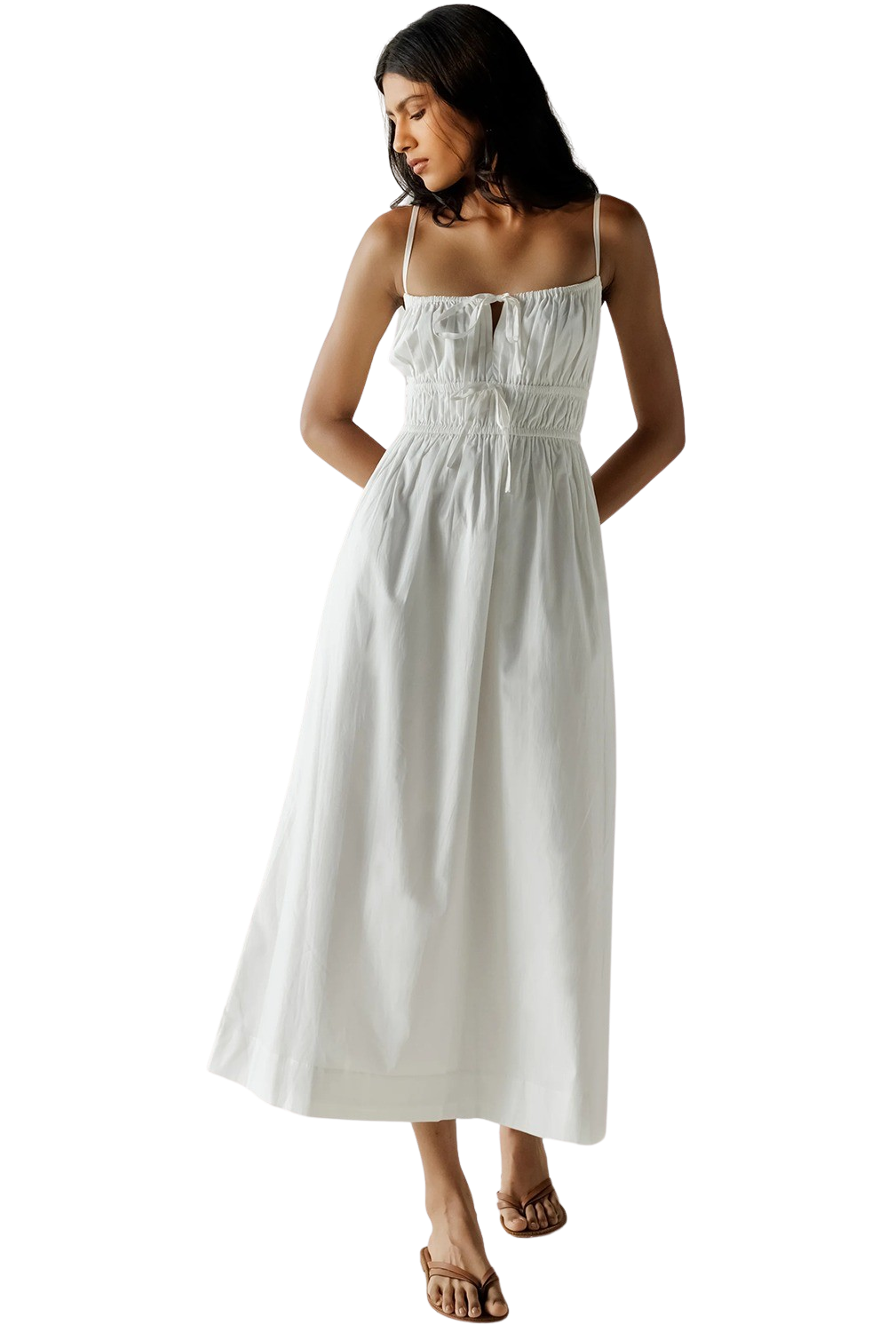 Bella Midi Dress - White