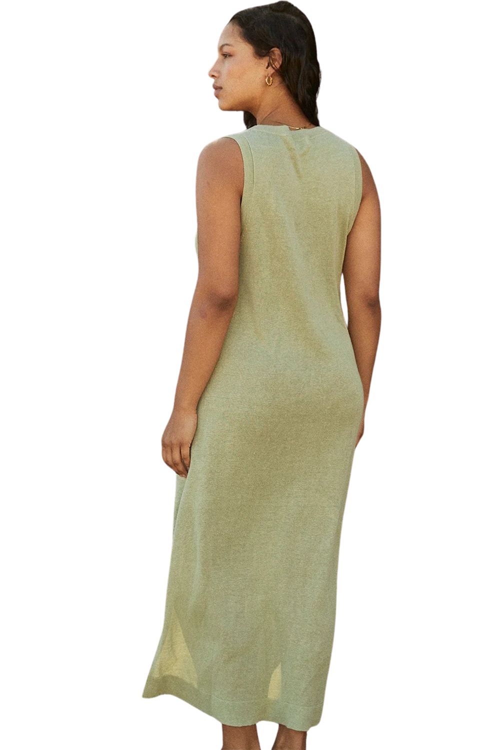 Brie Long Dress - Aloe