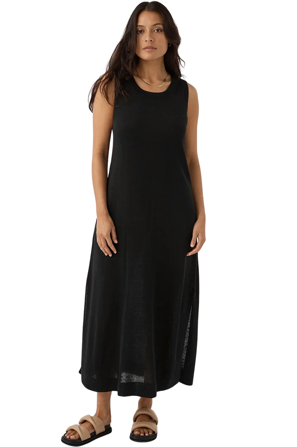 Brie Long Dress - Black