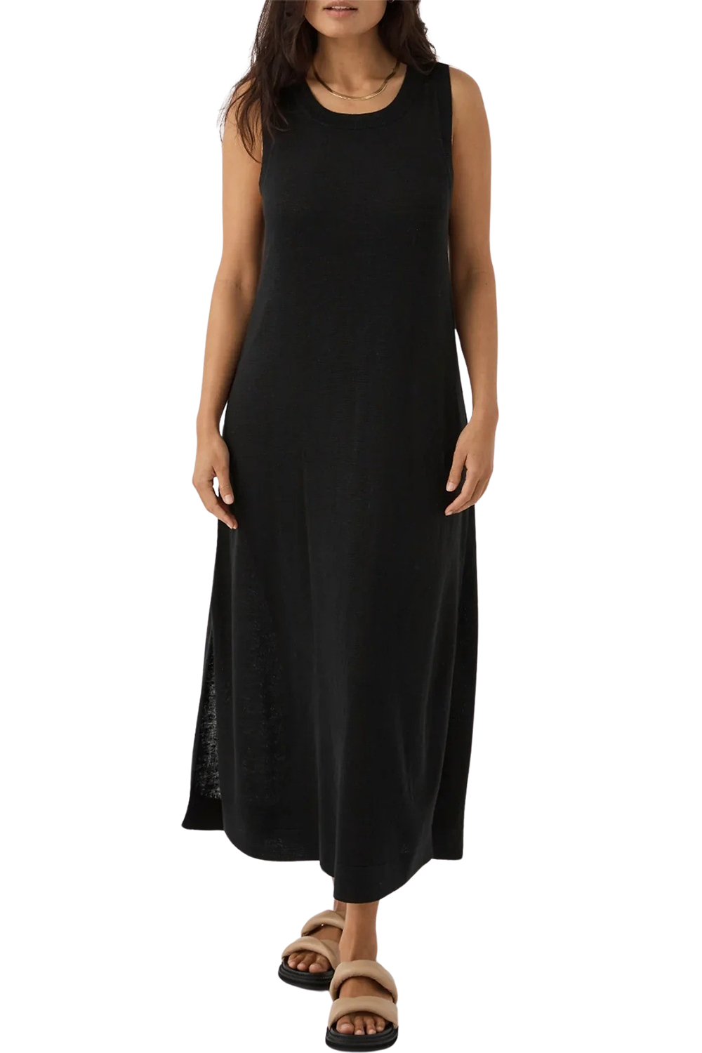 Brie Long Dress - Black