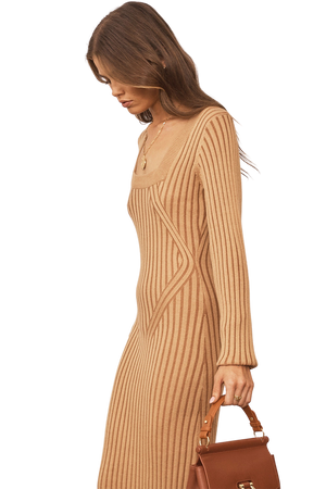 Capria Knit Dress - Nougat