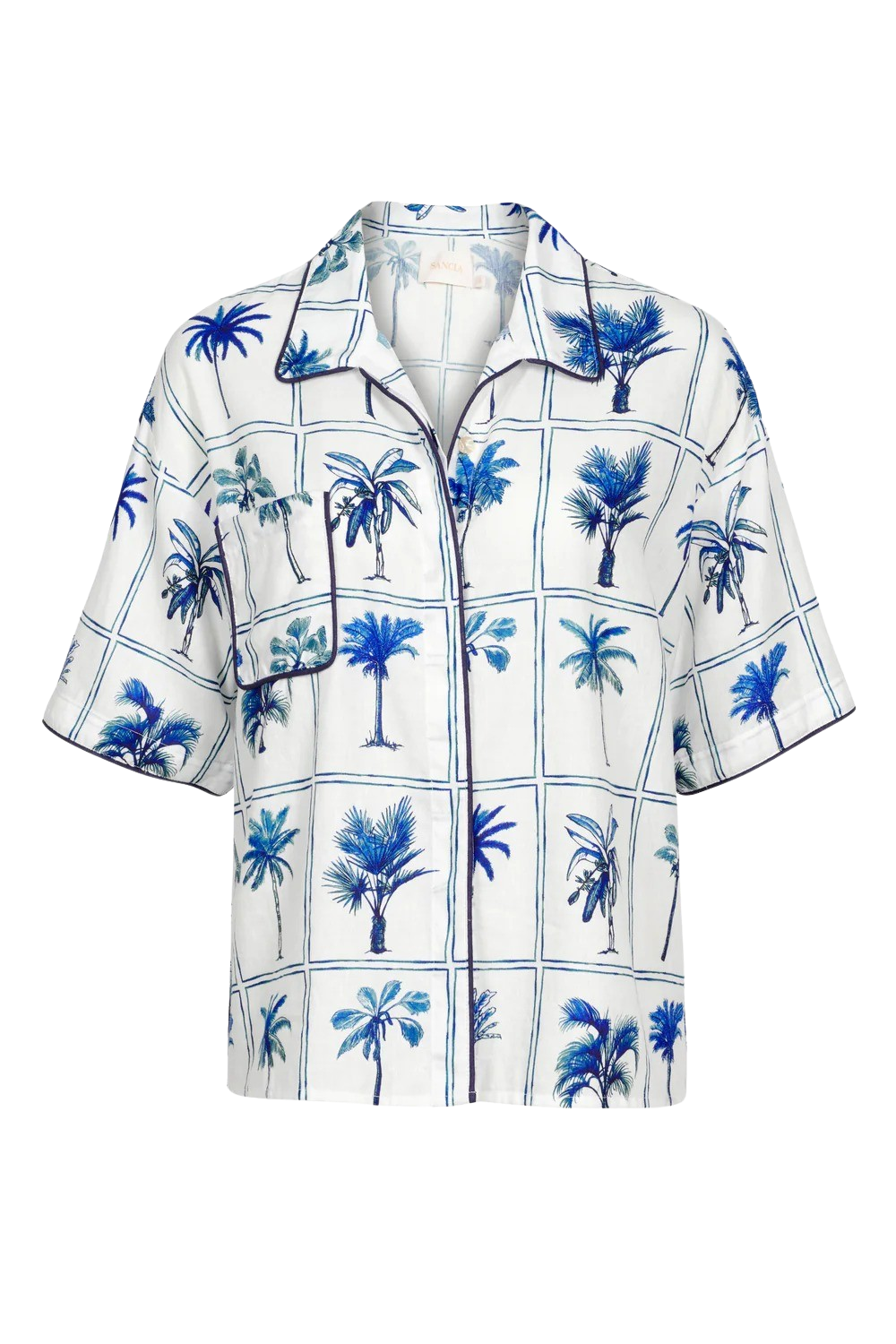 Celesta Shirt - Palm Print