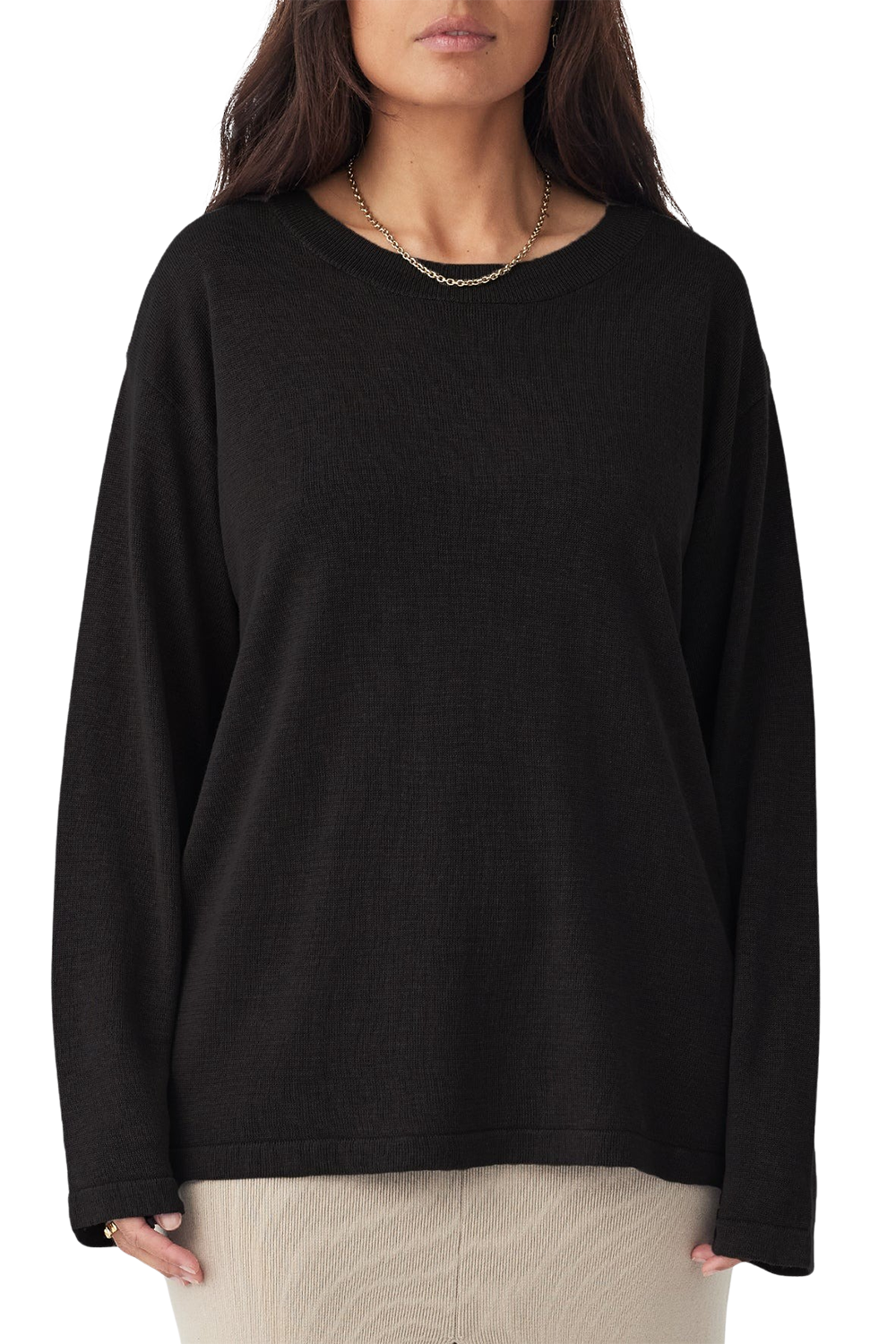 Hugo Long Sleeve T Shirt - Black