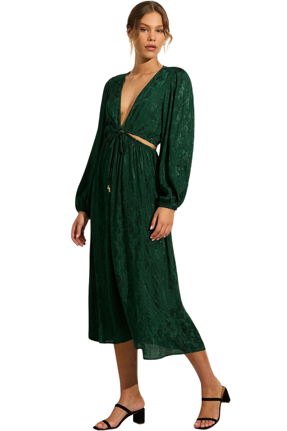 Kaia Midi Dress - Emerald