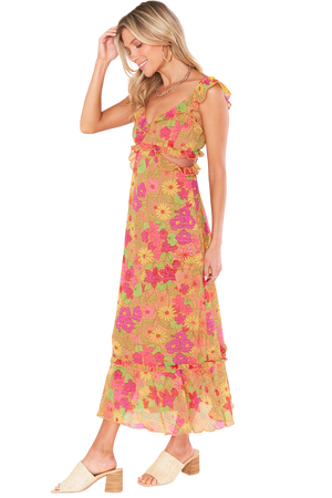 Lane Midi Dress - Carnaby Floral