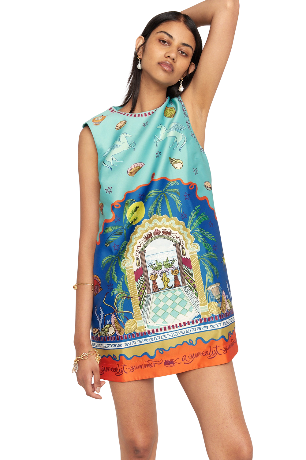 Surrealist Summer Mini Dress