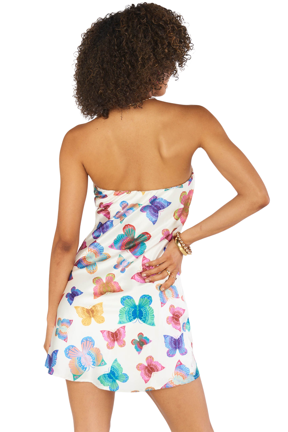 Taylor Tube Mini Dress - Rainbow Butterflies