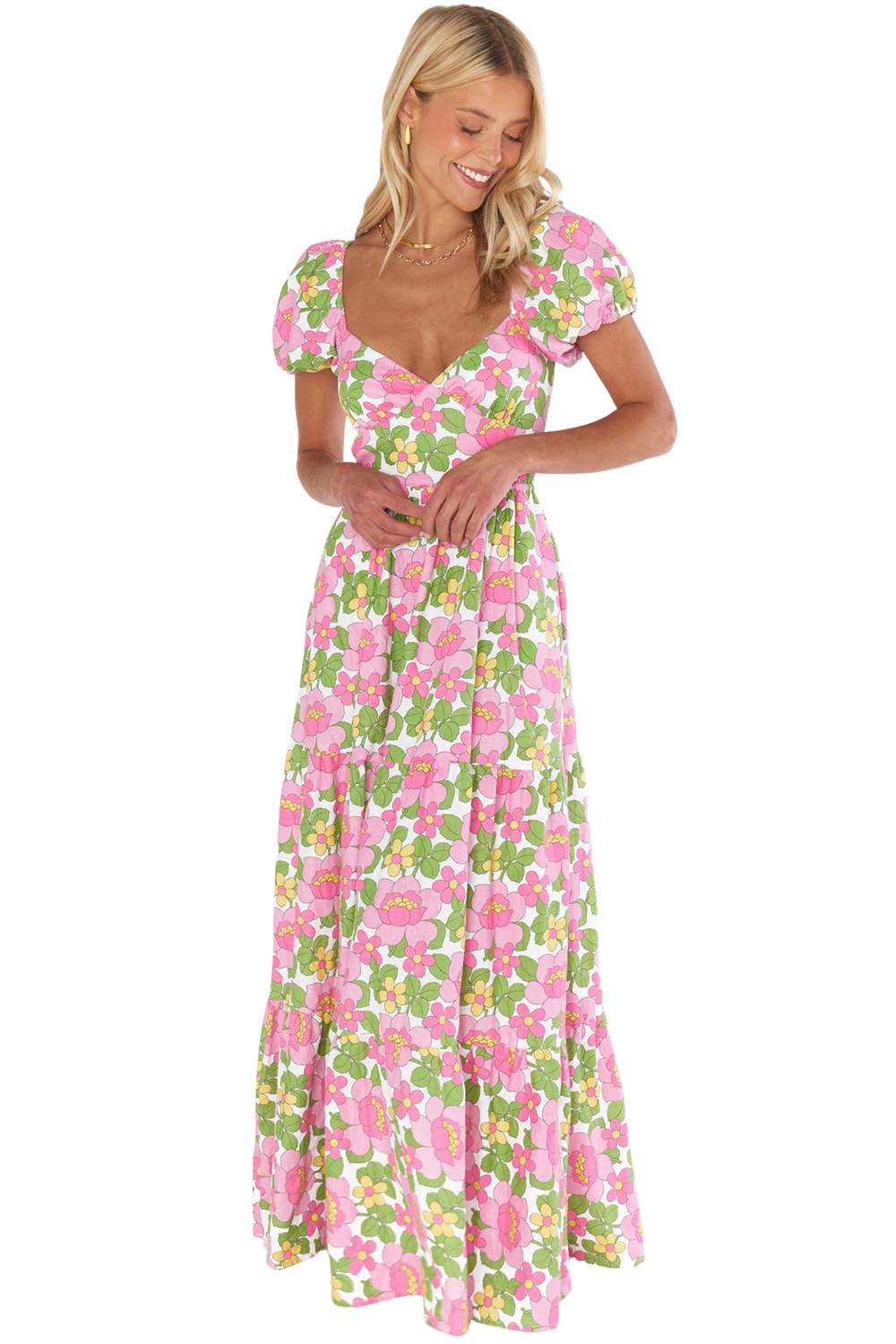 Cathy Maxi Dress - Fresh Floral