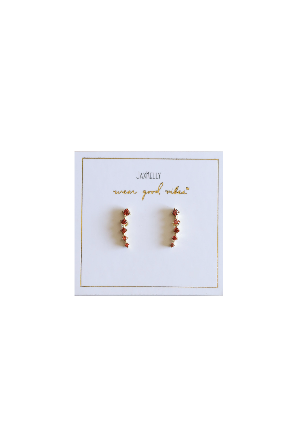 Crawler Earrings - Amber
