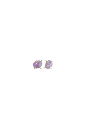 Gemstone Prong Earrings