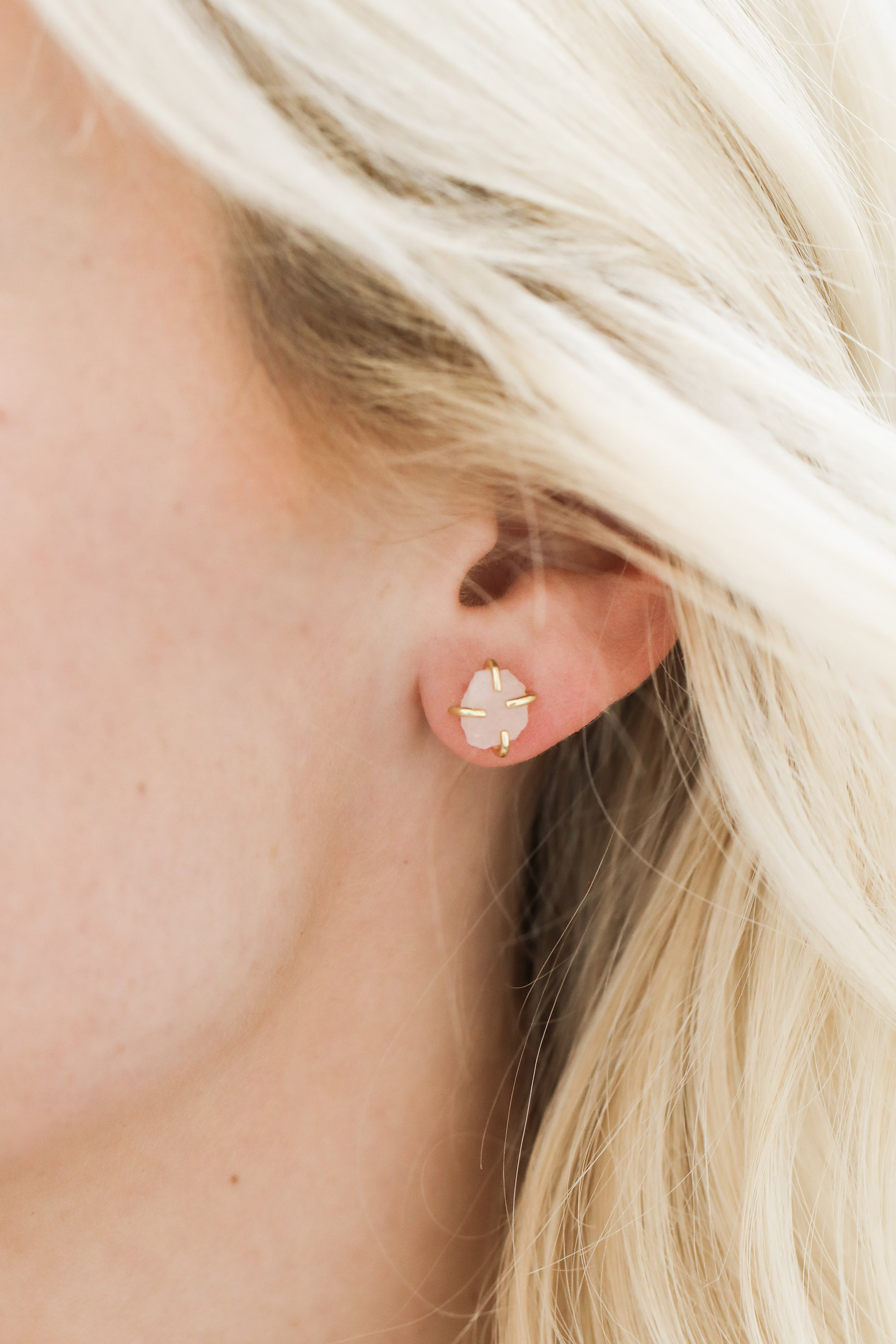 Gemstone Prong Earrings