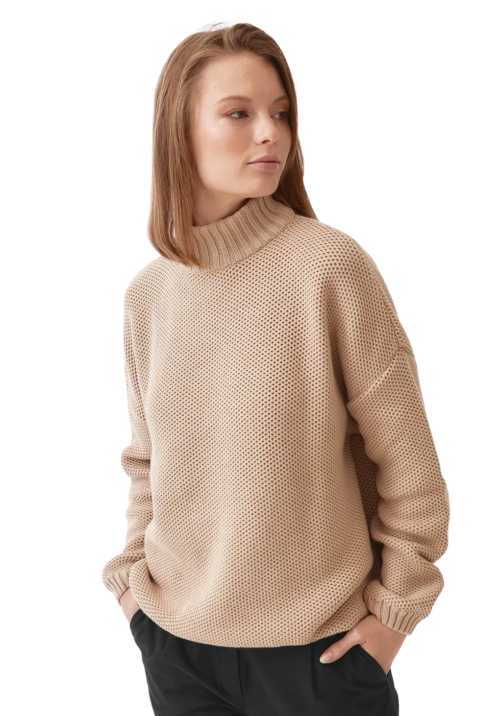 Knitted Honeycomb Pullover