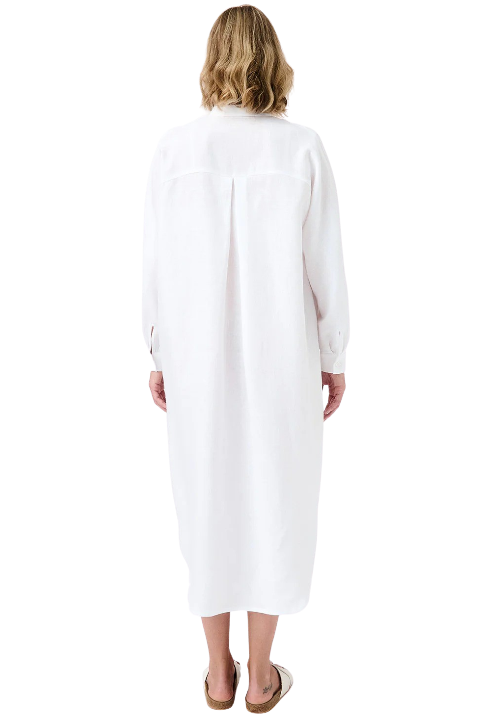 Linen Long Shirt Dress