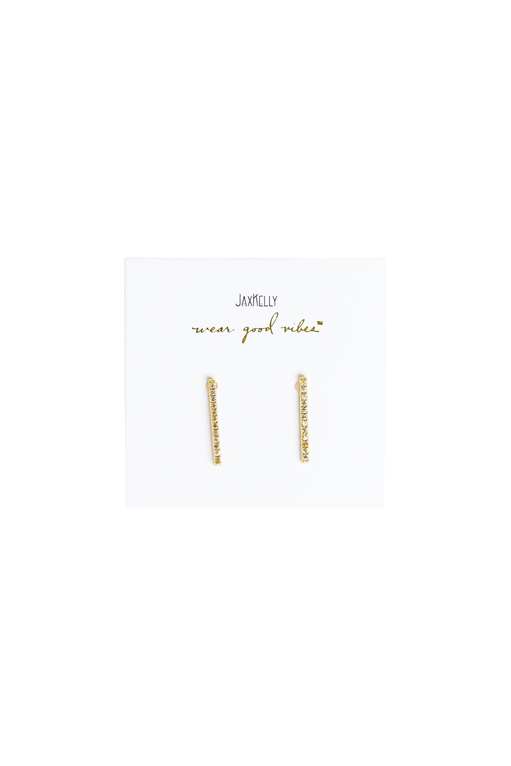Pave Climber Earrings - Champagne